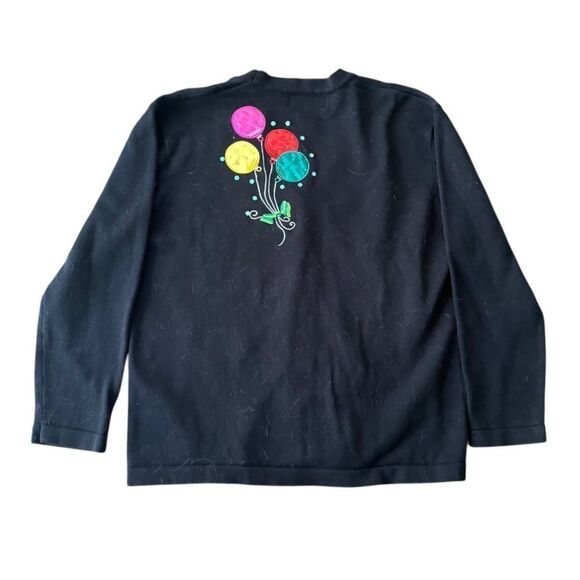 Terazzo Vintage Cardigan Sweater Balloons Bead XL - Picture 2 of 5